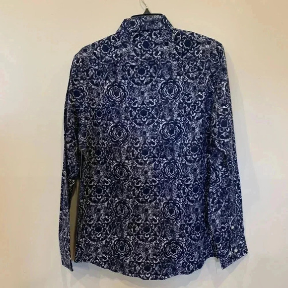 Mens Club Room Refined Woven Button Down Shirt Striped NWT - - Picture 2 of 6